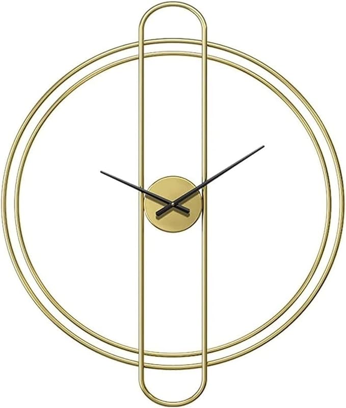 PERALLEL RINGS GOLD WALLCLOCK 24 INCH