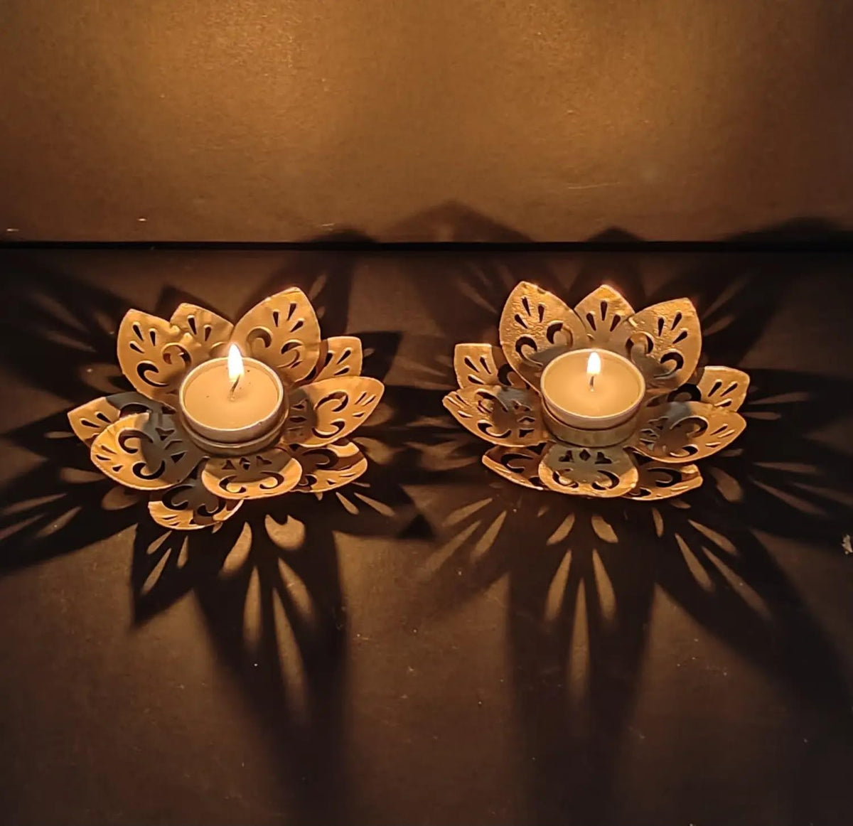 METAL FLOWER TLIGHT 5INCH PACK OF 25PCS