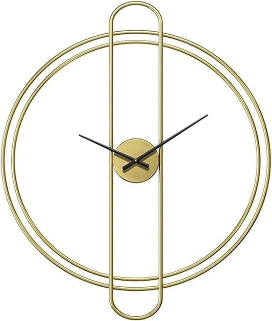 PERALLEL RINGS GOLD WALLCLOCK 24 INCH
