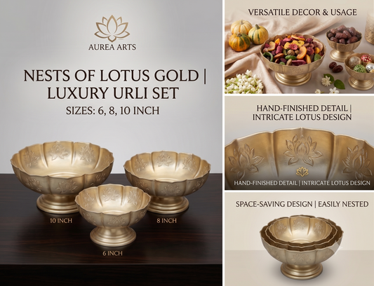 LOTUS URLI SET SIZE 6,8,10 INCH