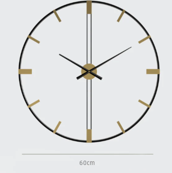 Gold Strips WallClock