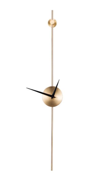 ELEGANT GOLD SLIM WALLCLOCK 30 INCH