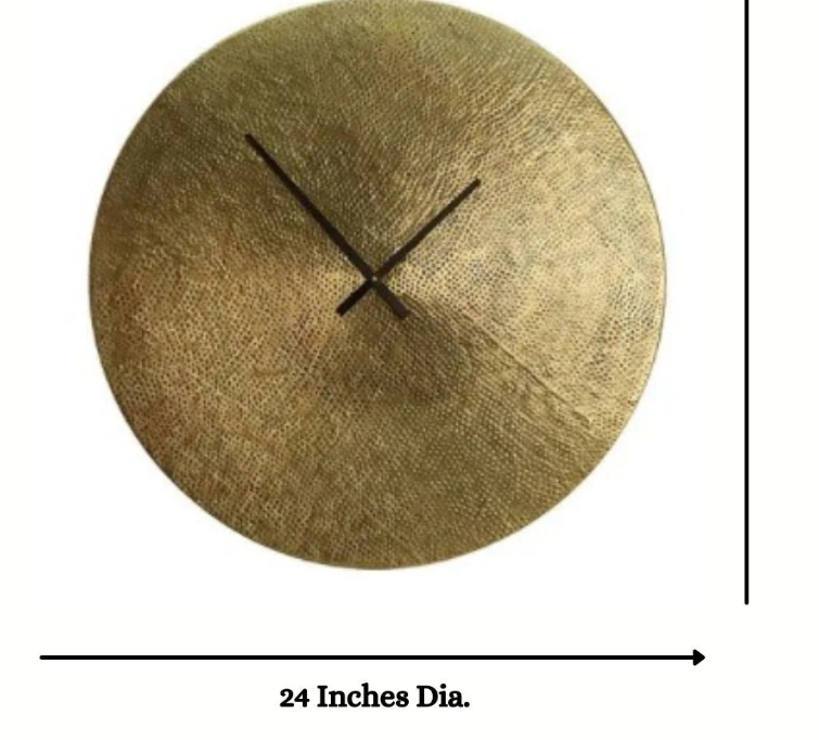 Round Hammerd Wallclock 24inch
