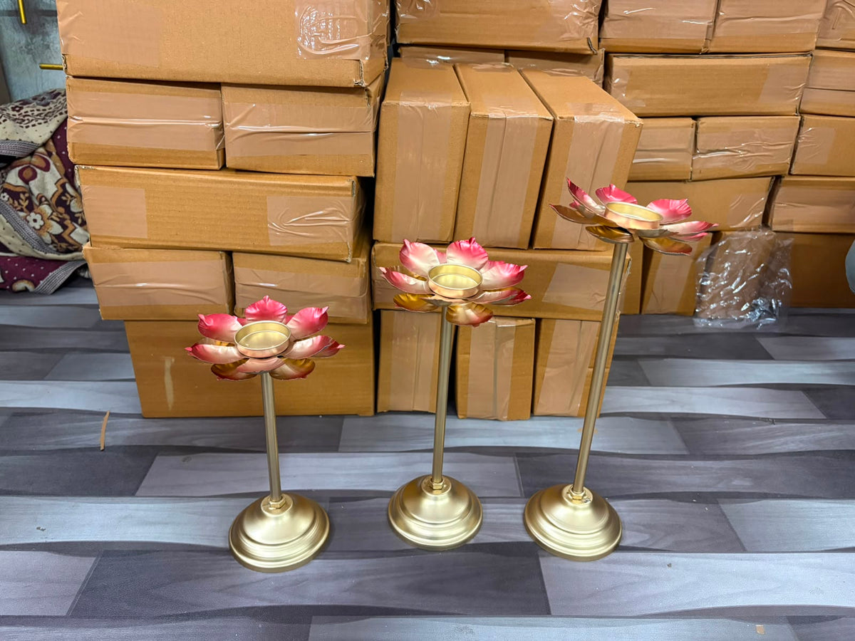 Flowers set of 3 (8,10,12inch) (PACK OF 5 SETS)