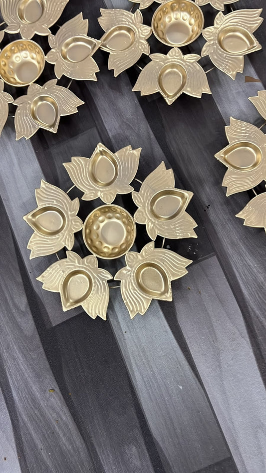METAL LOTUS URLI 7 INCH PACK OF 20
