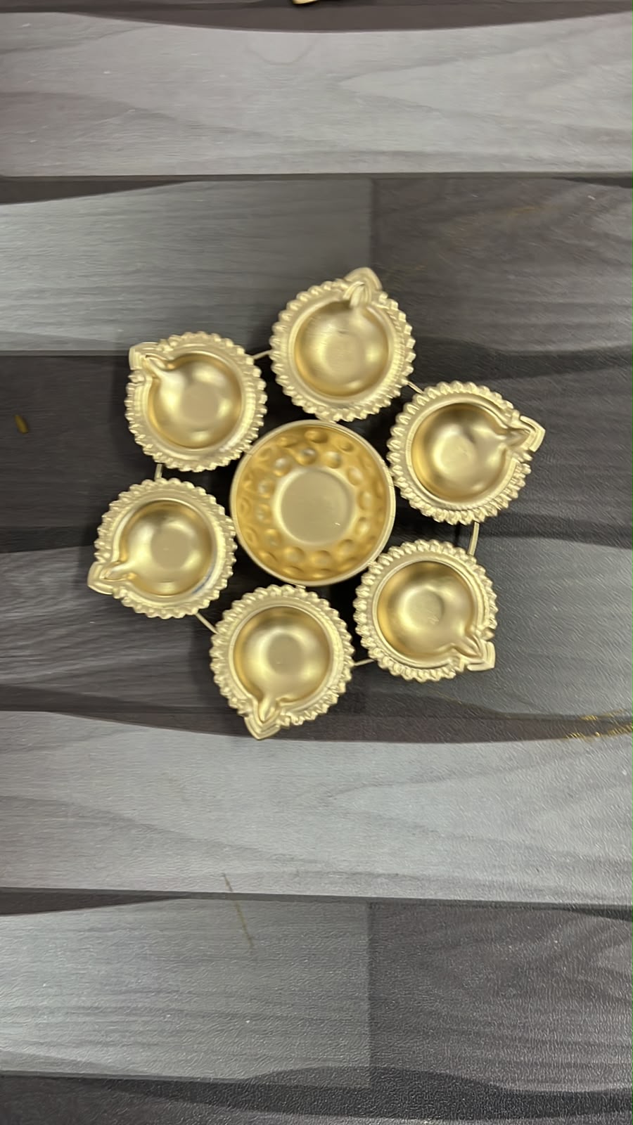 METAL DIYA URLI 7 INCH PACK OF 25 PCS
