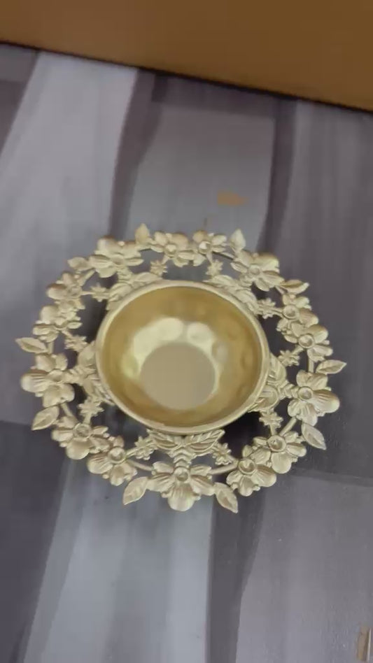METAL FULL FLOWER 4INCH URLI PACK OF 25 PCS